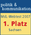 MdL-Webtest 2007 - 1. Platz Sachsen